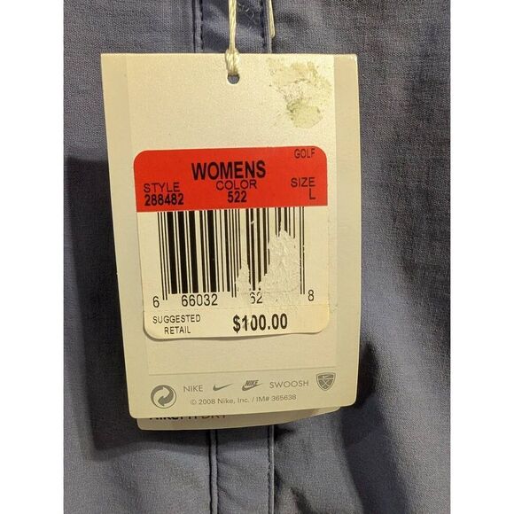 Nike Golf Fit-Dry Women’s Jacket L Purple Full Zip 288482-522 2009 Vintage NWT - Picture 14 of 15